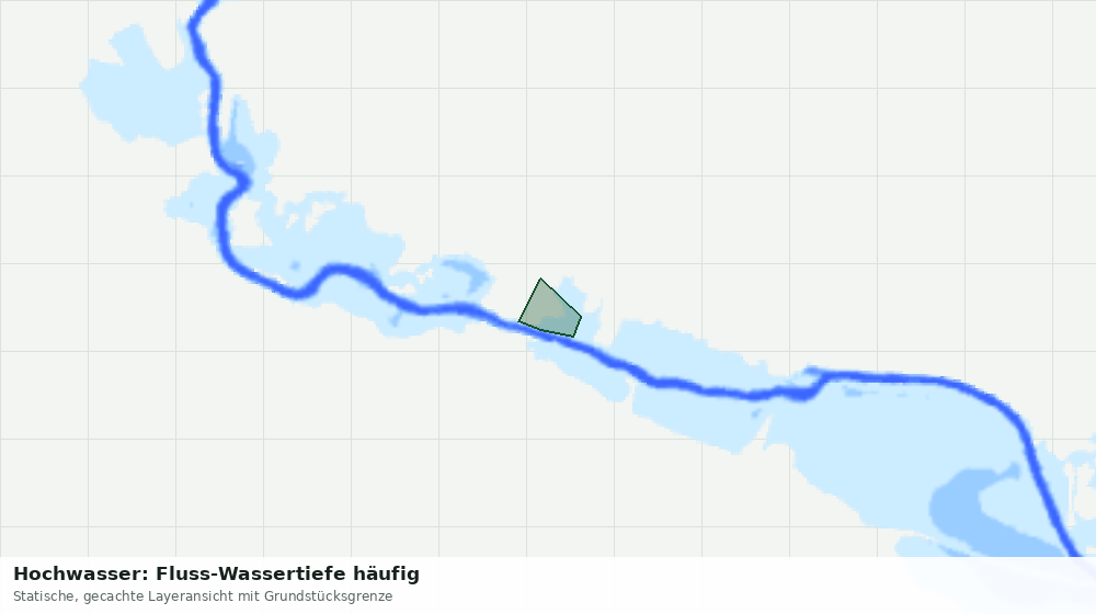 Statische Kartenansicht: Hochwasser: Fluss-Wassertiefe häufig