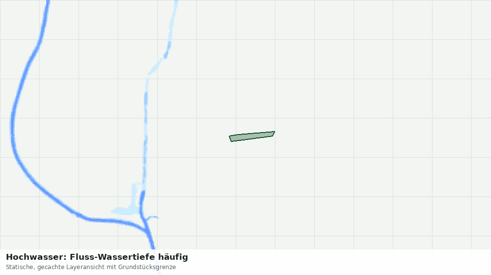 Statische Kartenansicht: Hochwasser: Fluss-Wassertiefe häufig