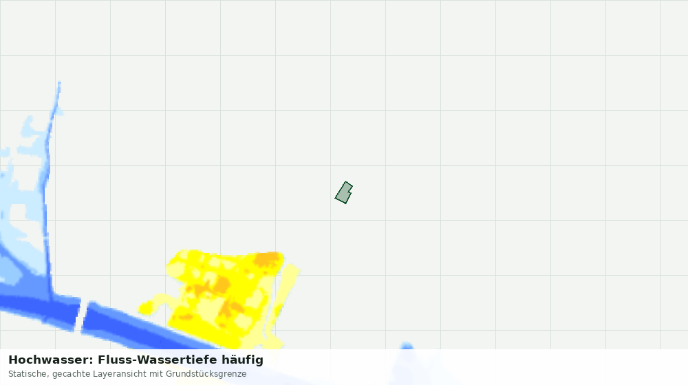 Statische Kartenansicht: Hochwasser: Fluss-Wassertiefe häufig