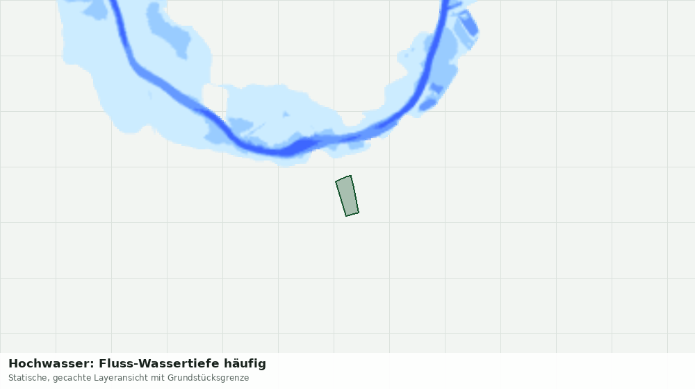 Statische Kartenansicht: Hochwasser: Fluss-Wassertiefe häufig