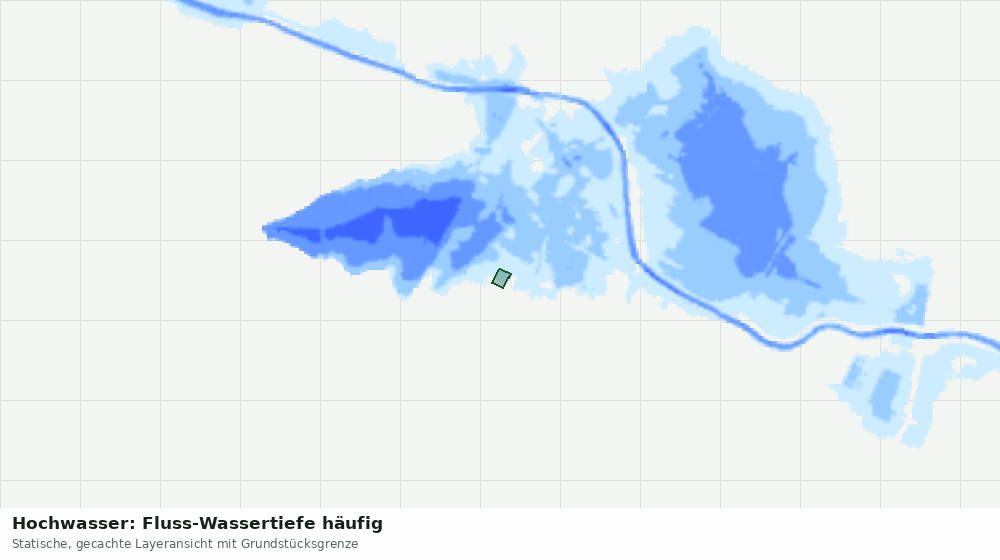 Statische Kartenansicht: Hochwasser: Fluss-Wassertiefe häufig
