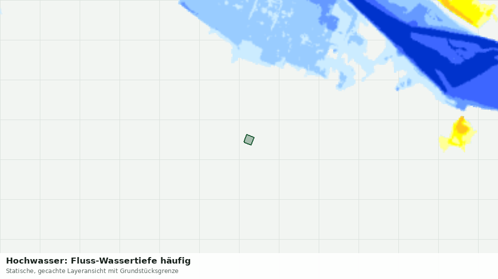 Statische Kartenansicht: Hochwasser: Fluss-Wassertiefe häufig