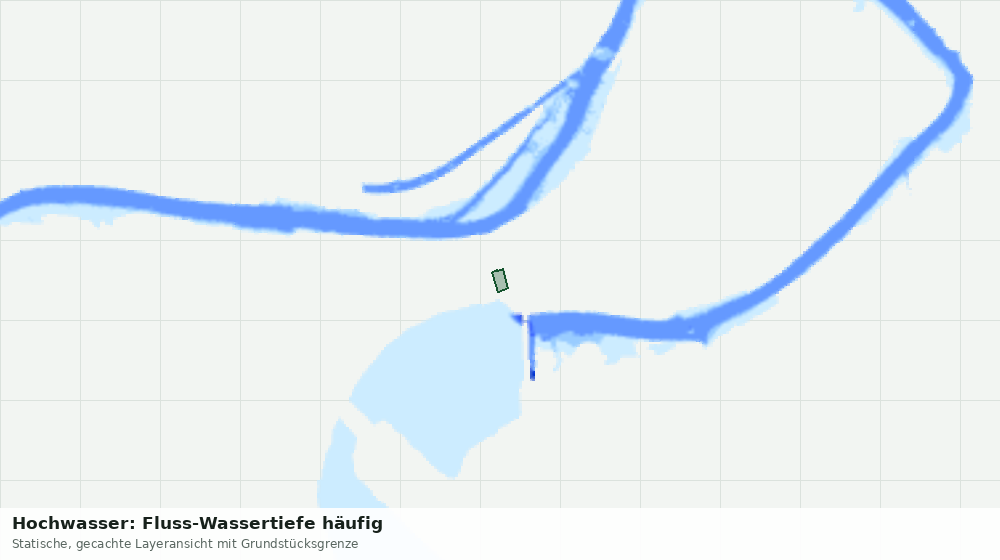 Statische Kartenansicht: Hochwasser: Fluss-Wassertiefe häufig