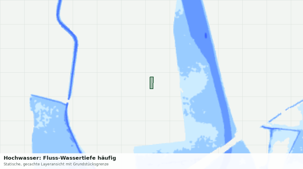 Statische Kartenansicht: Hochwasser: Fluss-Wassertiefe häufig