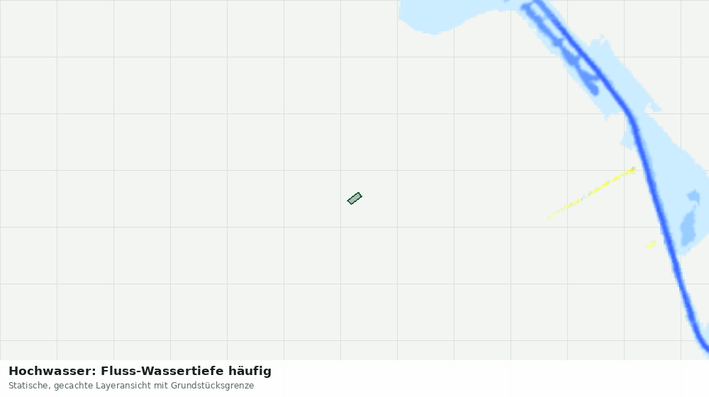 Statische Kartenansicht: Hochwasser: Fluss-Wassertiefe häufig