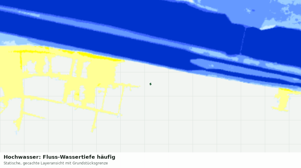 Statische Kartenansicht: Hochwasser: Fluss-Wassertiefe häufig