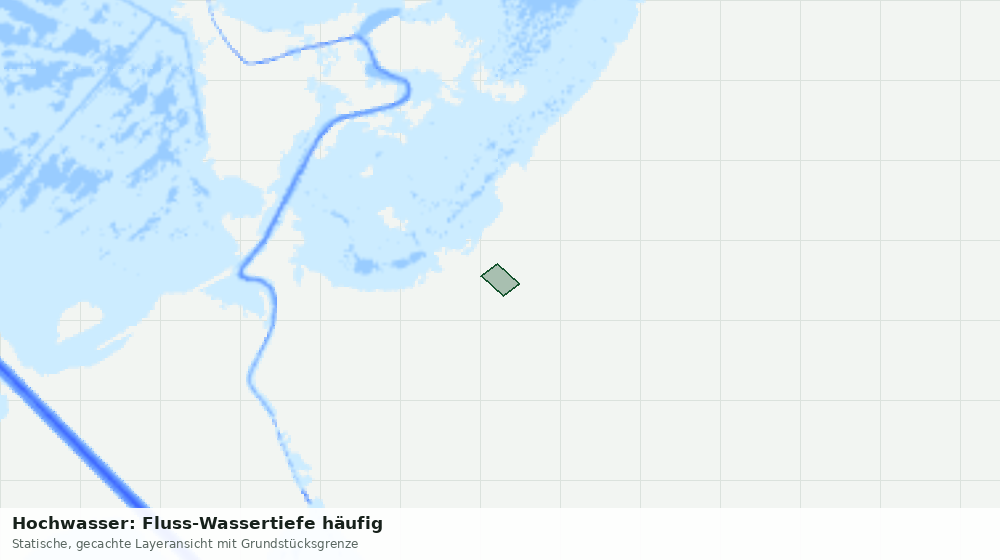 Statische Kartenansicht: Hochwasser: Fluss-Wassertiefe häufig