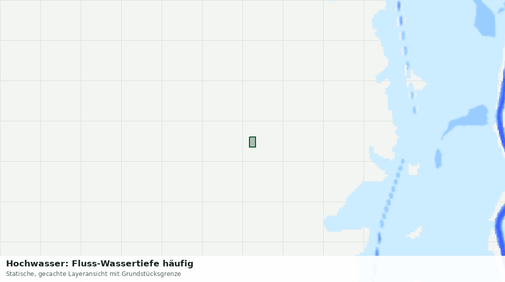 Statische Kartenansicht: Hochwasser: Fluss-Wassertiefe häufig