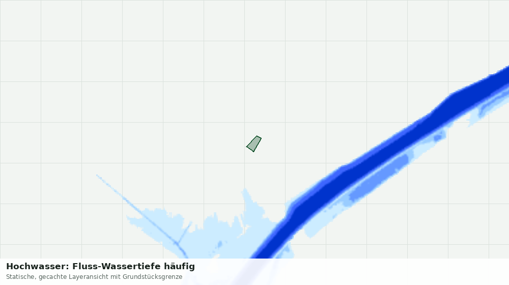 Statische Kartenansicht: Hochwasser: Fluss-Wassertiefe häufig