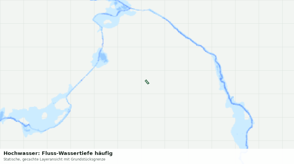 Statische Kartenansicht: Hochwasser: Fluss-Wassertiefe häufig