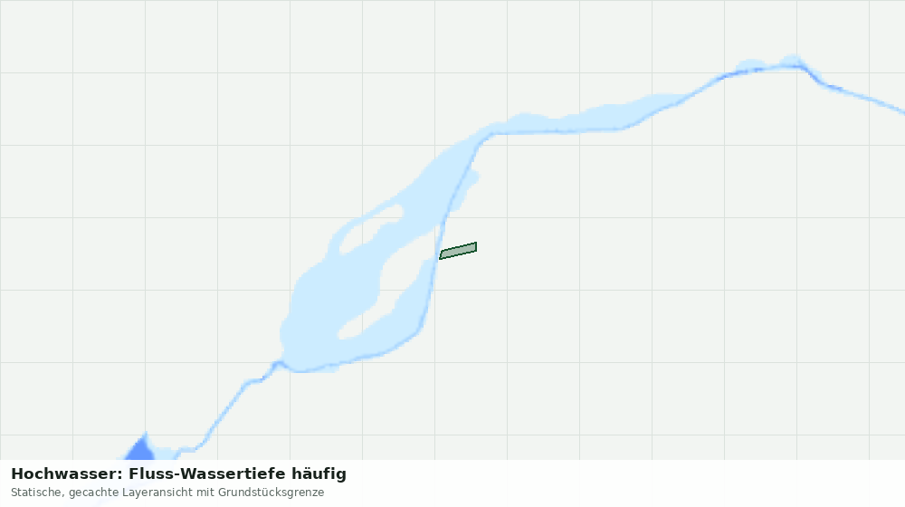Statische Kartenansicht: Hochwasser: Fluss-Wassertiefe häufig