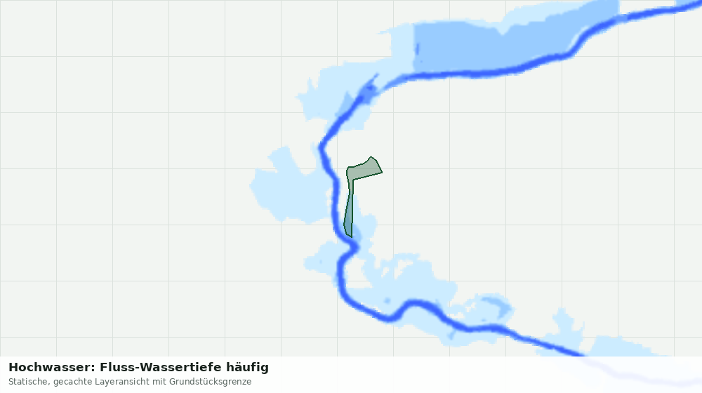 Statische Kartenansicht: Hochwasser: Fluss-Wassertiefe häufig