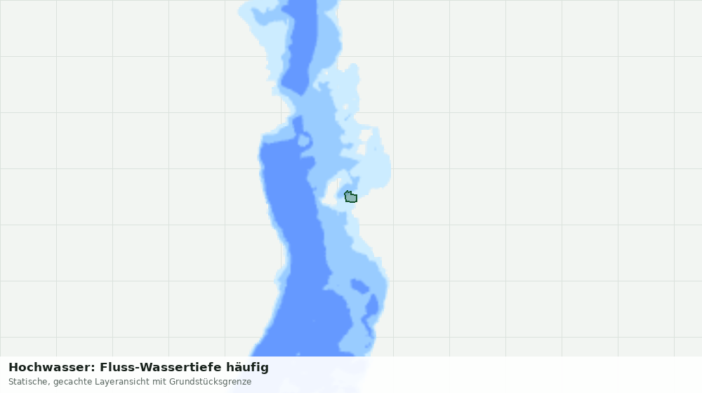 Statische Kartenansicht: Hochwasser: Fluss-Wassertiefe häufig