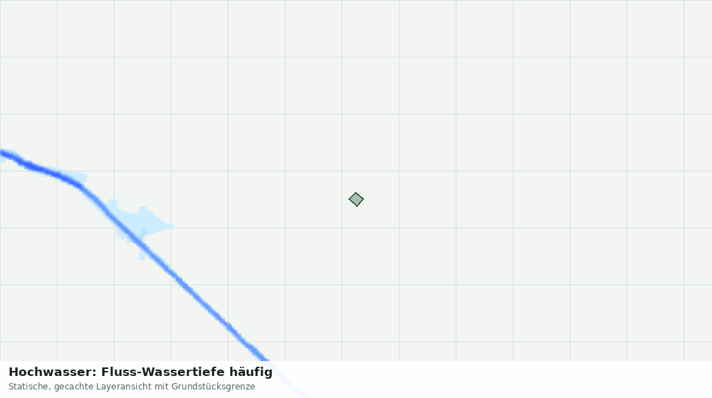 Statische Kartenansicht: Hochwasser: Fluss-Wassertiefe häufig