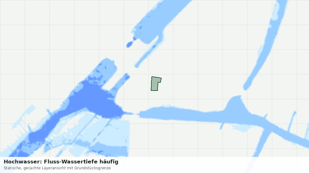 Statische Kartenansicht: Hochwasser: Fluss-Wassertiefe häufig