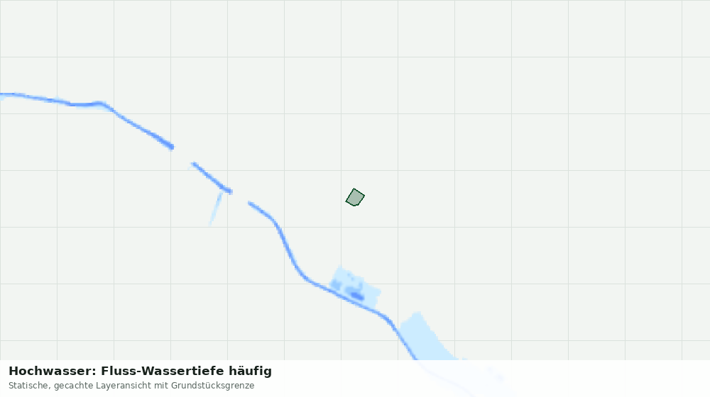Statische Kartenansicht: Hochwasser: Fluss-Wassertiefe häufig