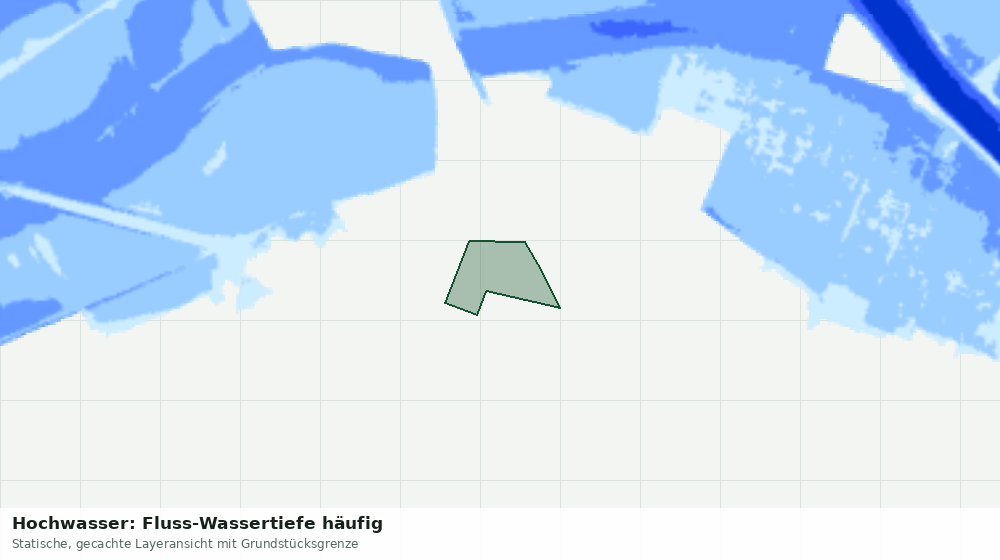 Statische Kartenansicht: Hochwasser: Fluss-Wassertiefe häufig