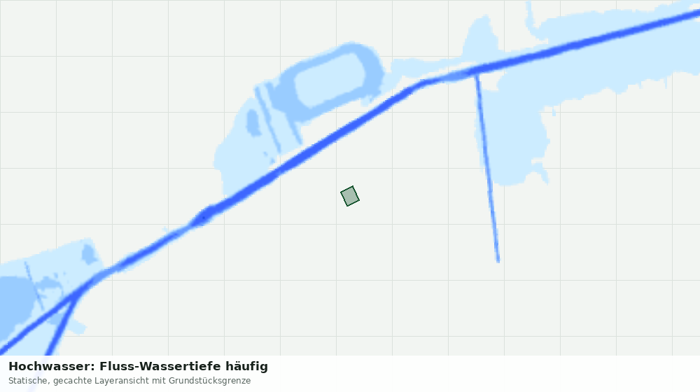 Statische Kartenansicht: Hochwasser: Fluss-Wassertiefe häufig
