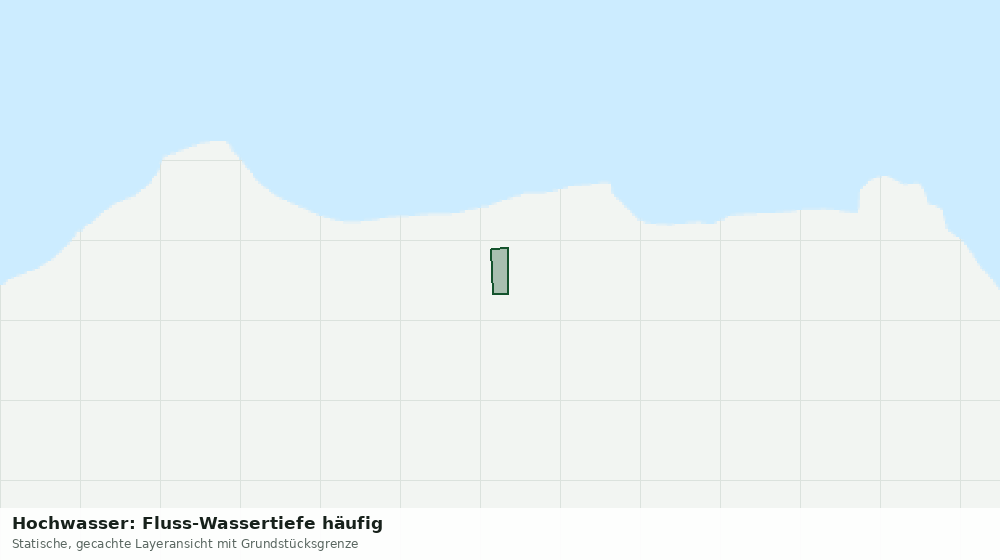 Statische Kartenansicht: Hochwasser: Fluss-Wassertiefe häufig