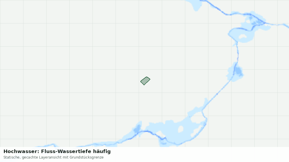 Statische Kartenansicht: Hochwasser: Fluss-Wassertiefe häufig