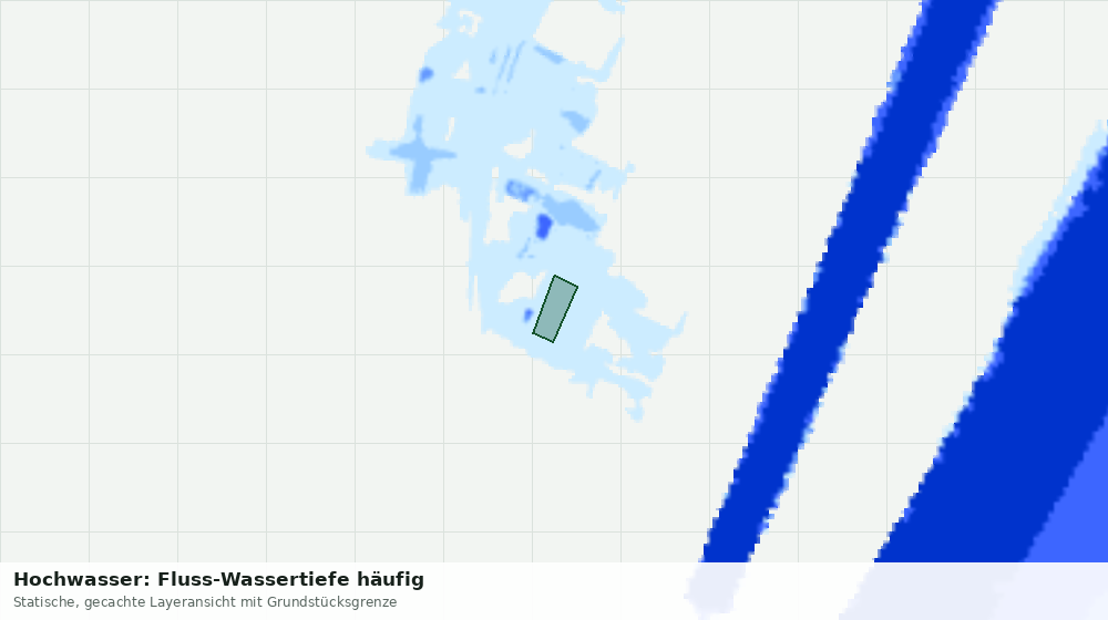 Statische Kartenansicht: Hochwasser: Fluss-Wassertiefe häufig
