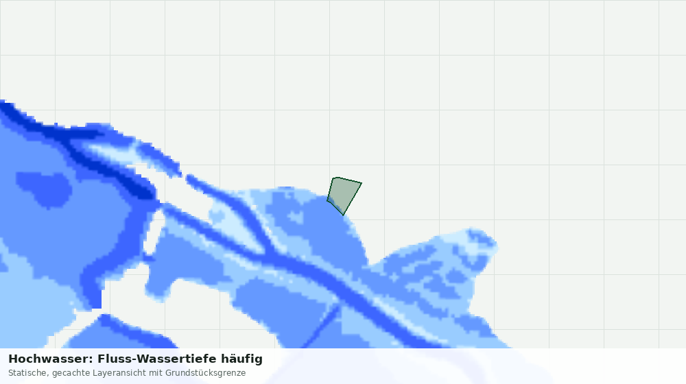 Statische Kartenansicht: Hochwasser: Fluss-Wassertiefe häufig