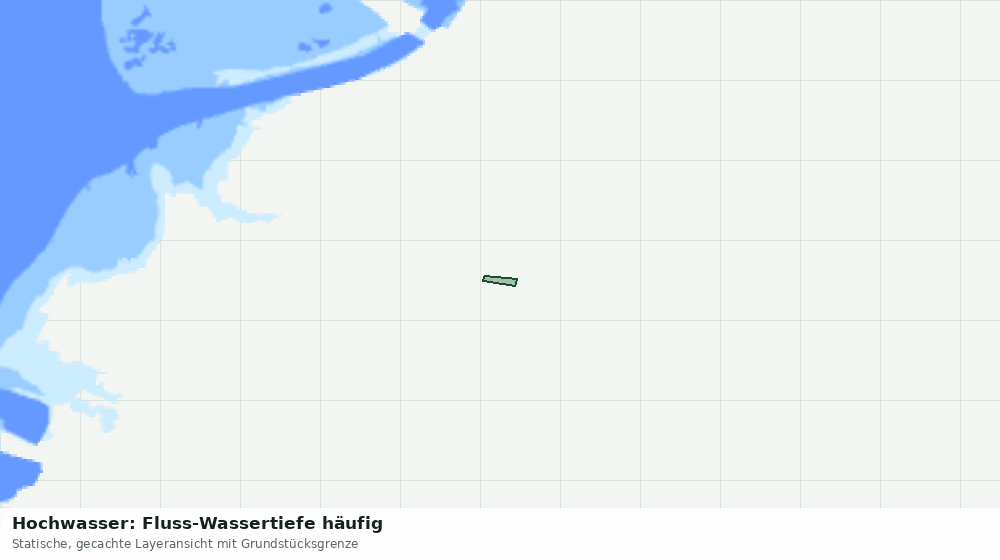 Statische Kartenansicht: Hochwasser: Fluss-Wassertiefe häufig
