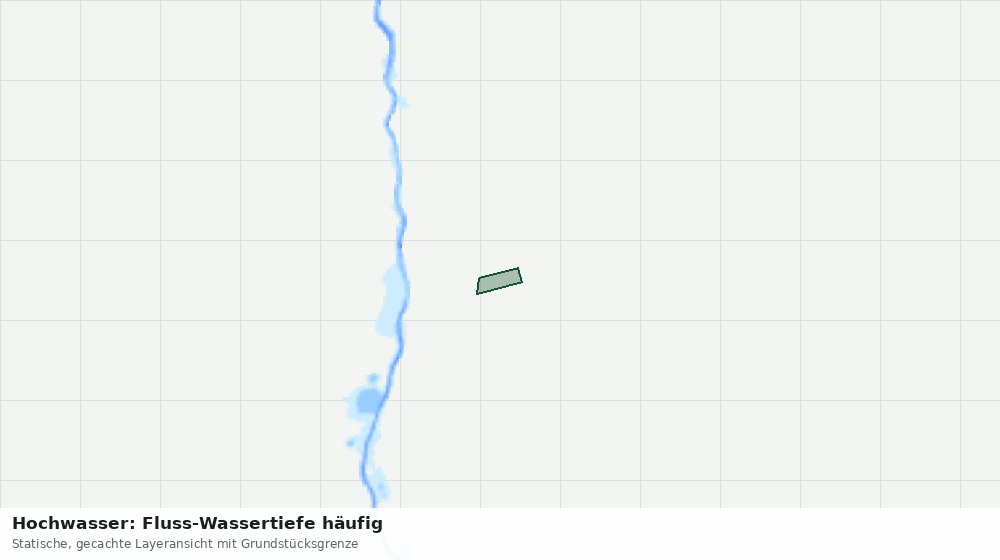 Statische Kartenansicht: Hochwasser: Fluss-Wassertiefe häufig