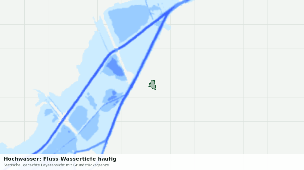 Statische Kartenansicht: Hochwasser: Fluss-Wassertiefe häufig