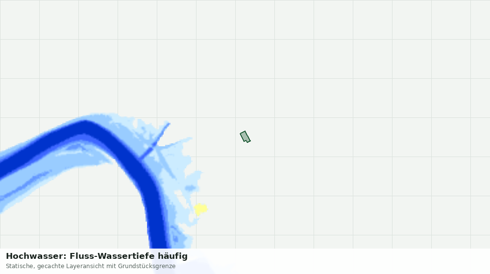 Statische Kartenansicht: Hochwasser: Fluss-Wassertiefe häufig