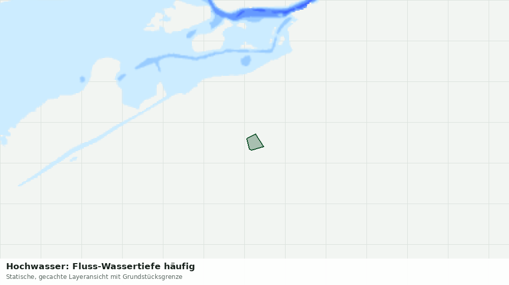 Statische Kartenansicht: Hochwasser: Fluss-Wassertiefe häufig