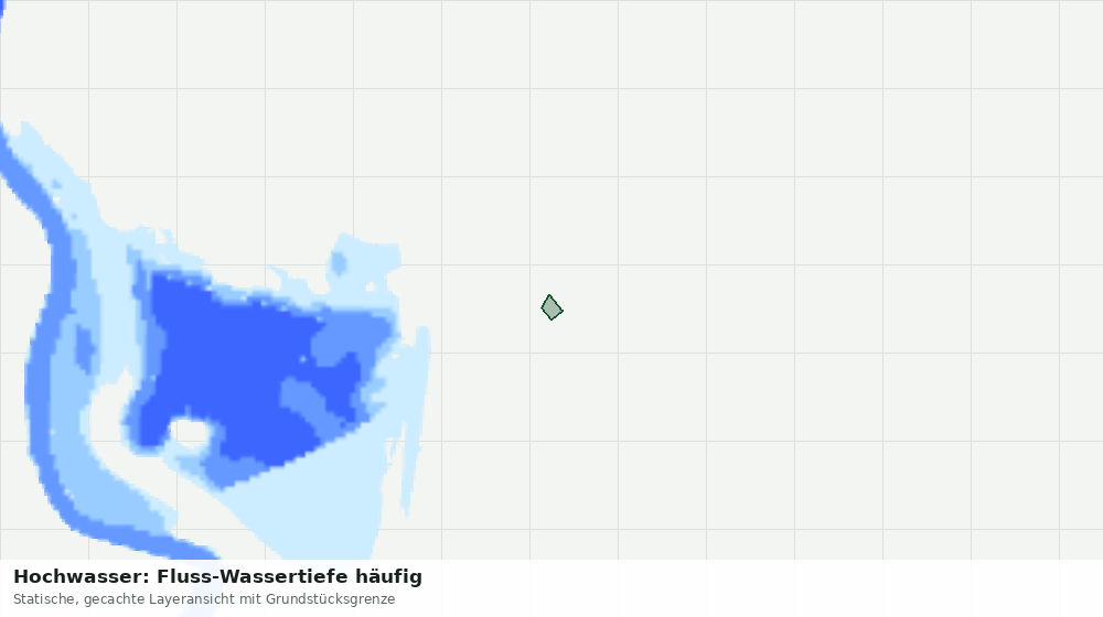 Statische Kartenansicht: Hochwasser: Fluss-Wassertiefe häufig