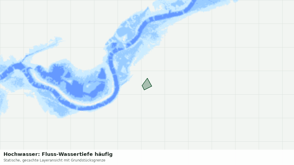 Statische Kartenansicht: Hochwasser: Fluss-Wassertiefe häufig