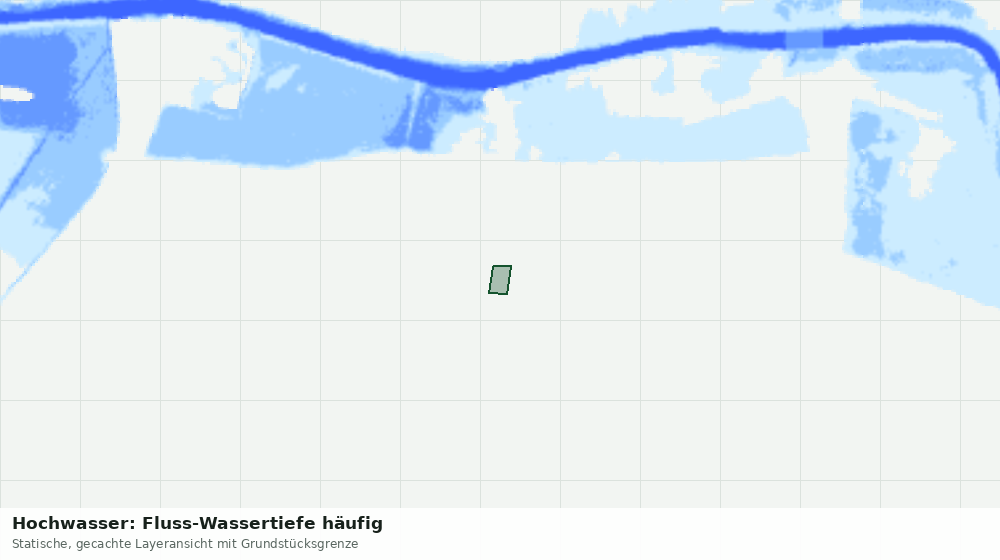 Statische Kartenansicht: Hochwasser: Fluss-Wassertiefe häufig