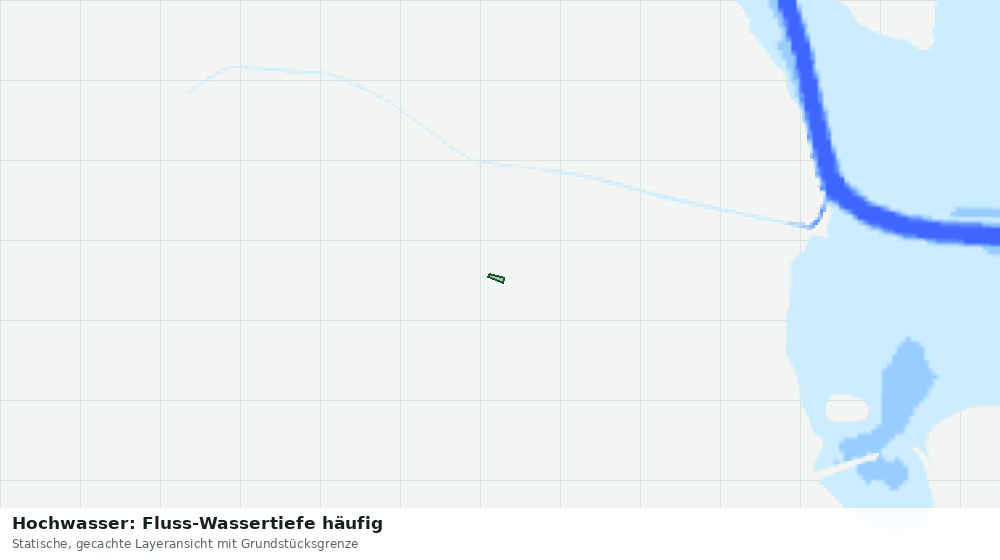 Statische Kartenansicht: Hochwasser: Fluss-Wassertiefe häufig
