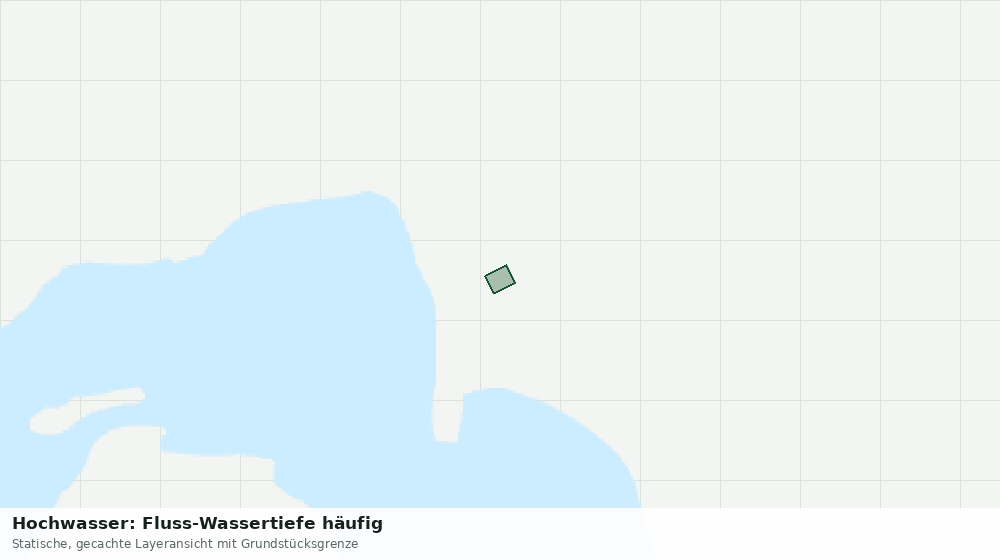 Statische Kartenansicht: Hochwasser: Fluss-Wassertiefe häufig