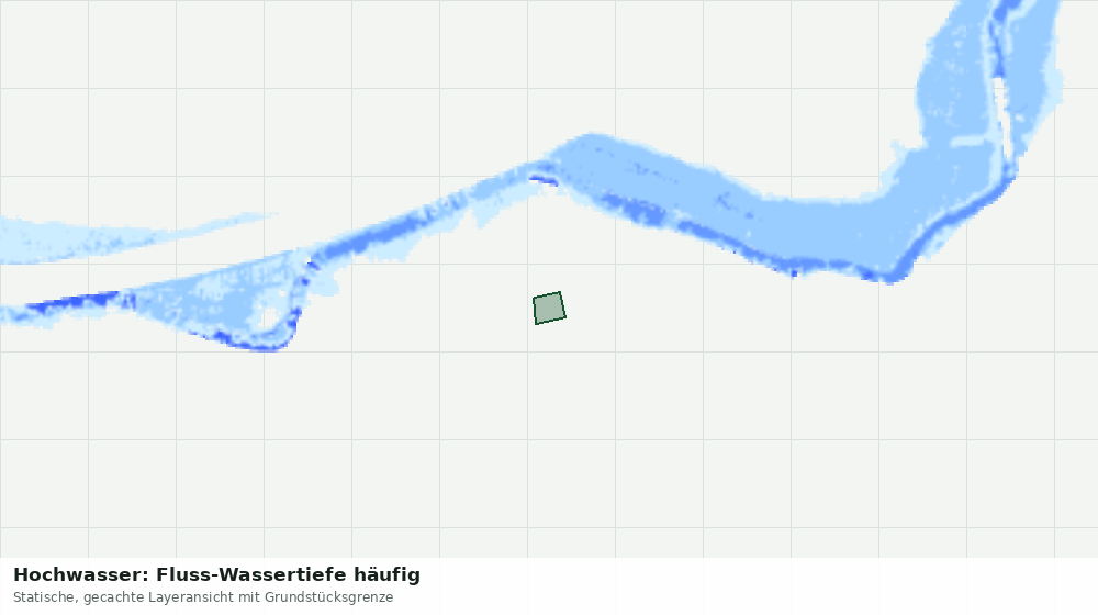Statische Kartenansicht: Hochwasser: Fluss-Wassertiefe häufig