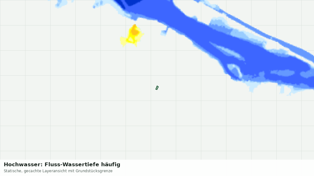 Statische Kartenansicht: Hochwasser: Fluss-Wassertiefe häufig