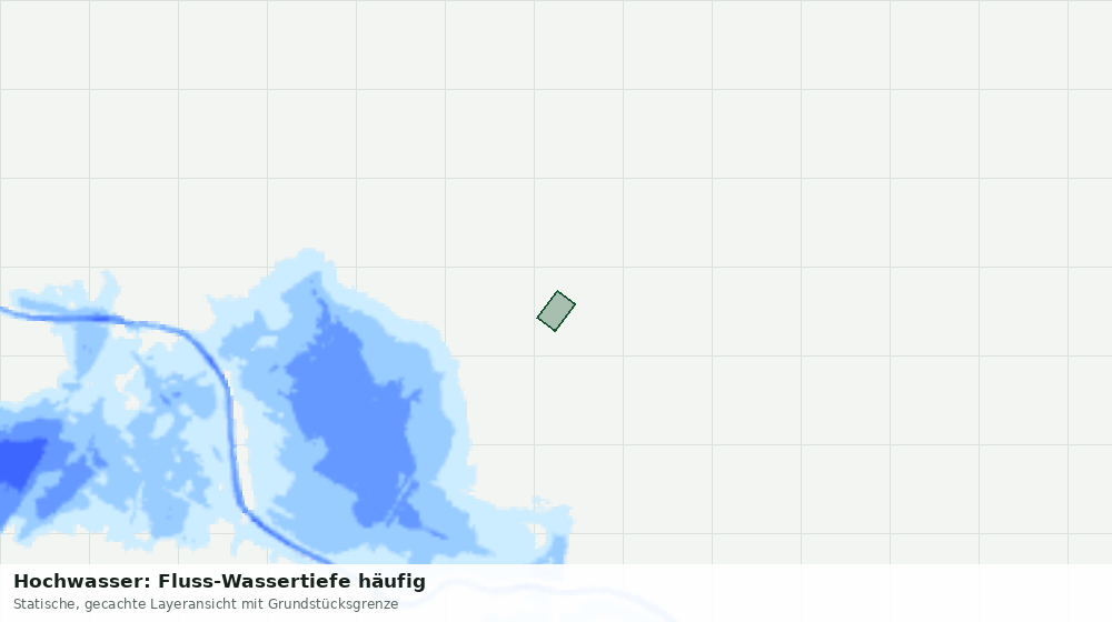 Statische Kartenansicht: Hochwasser: Fluss-Wassertiefe häufig
