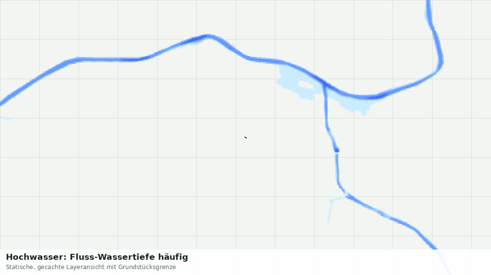 Statische Kartenansicht: Hochwasser: Fluss-Wassertiefe häufig