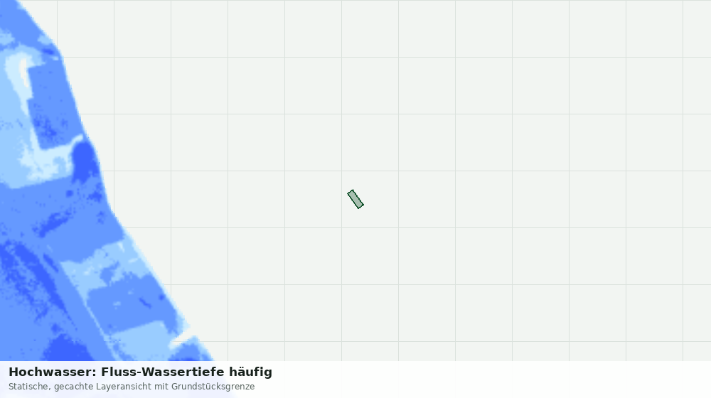 Statische Kartenansicht: Hochwasser: Fluss-Wassertiefe häufig