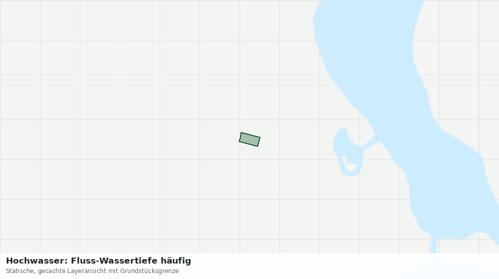 Statische Kartenansicht: Hochwasser: Fluss-Wassertiefe häufig