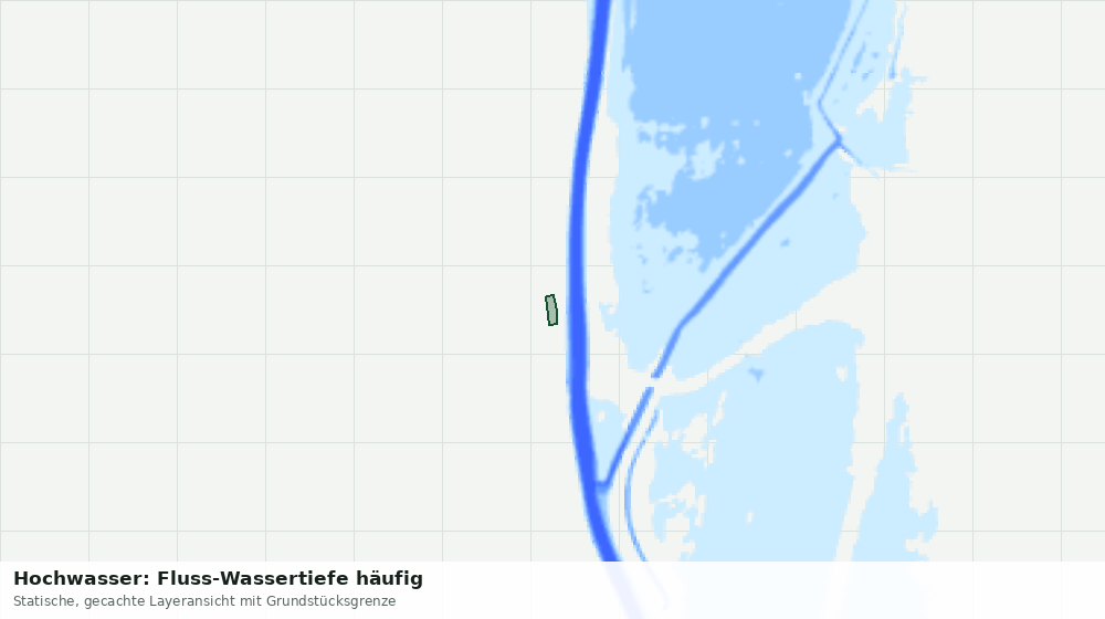 Statische Kartenansicht: Hochwasser: Fluss-Wassertiefe häufig