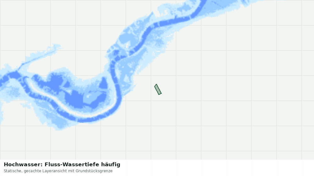 Statische Kartenansicht: Hochwasser: Fluss-Wassertiefe häufig