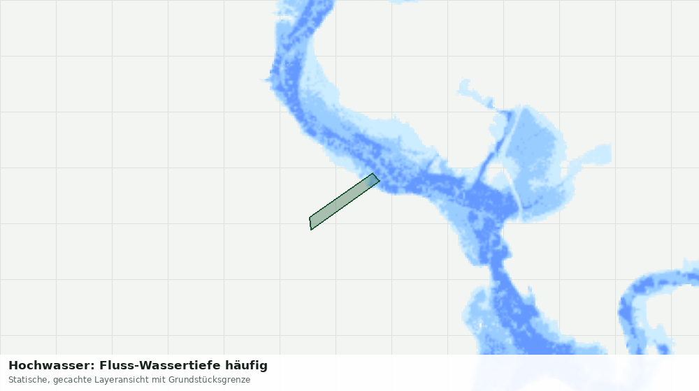 Statische Kartenansicht: Hochwasser: Fluss-Wassertiefe häufig