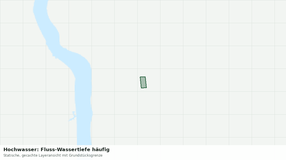 Statische Kartenansicht: Hochwasser: Fluss-Wassertiefe häufig