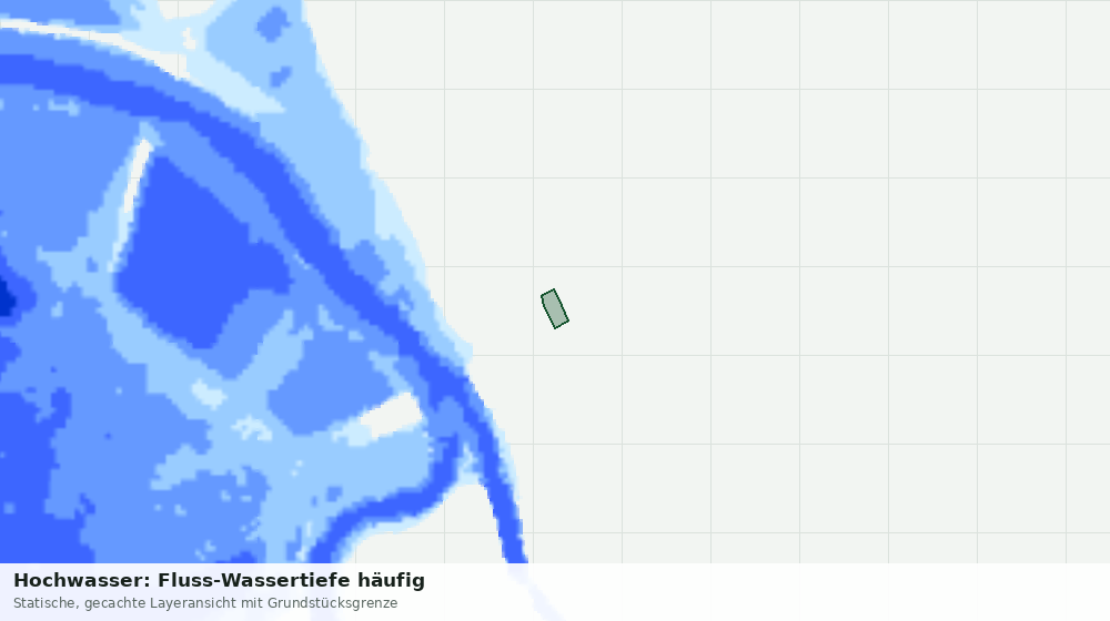 Statische Kartenansicht: Hochwasser: Fluss-Wassertiefe häufig