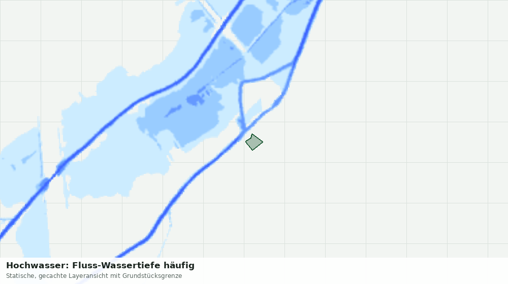 Statische Kartenansicht: Hochwasser: Fluss-Wassertiefe häufig