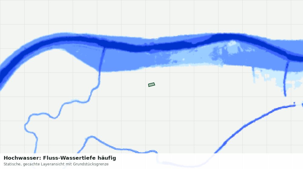 Statische Kartenansicht: Hochwasser: Fluss-Wassertiefe häufig