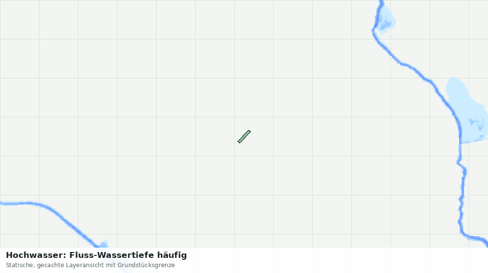 Statische Kartenansicht: Hochwasser: Fluss-Wassertiefe häufig